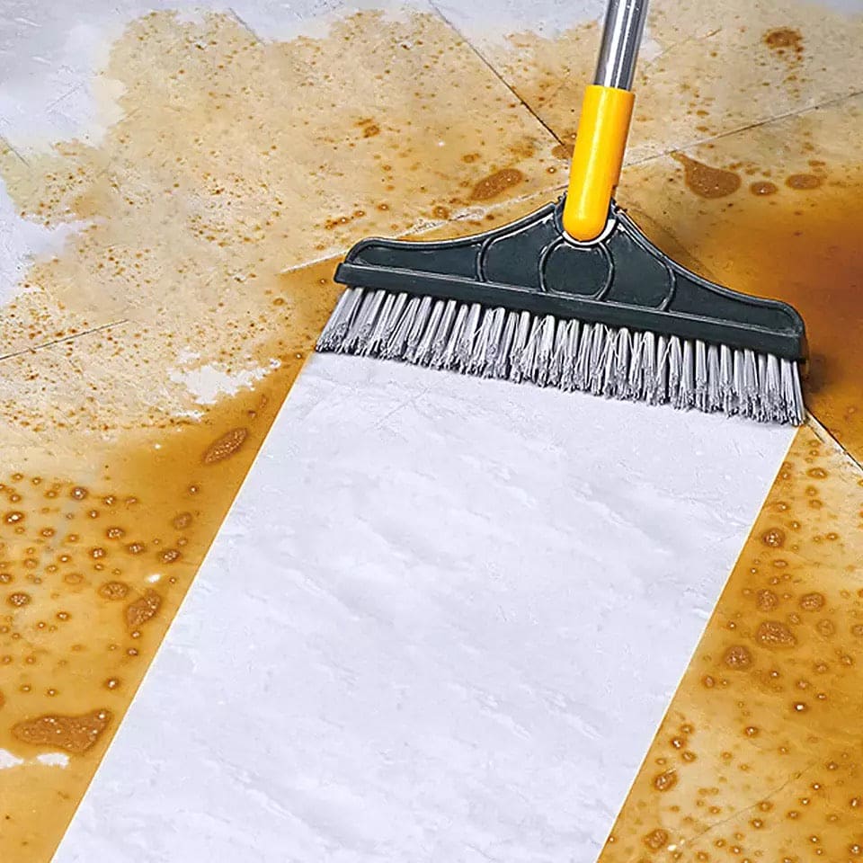 Amazing 2 In 1 Floor Scrub Brush, Long Handle Removable Wiper Magic Broom Brush, Telescopic Handle Stiff Bristle Shower Scrubber Amazing 2 In 1 Floor Scrub Brush, Long Handle Removable Wiper Magic Broom Brush, Telescopic Handle Stiff Bristle Shower Scrubber